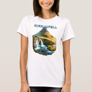 Kirkjufell-Berg und Wasserfälle Island T-Shirt