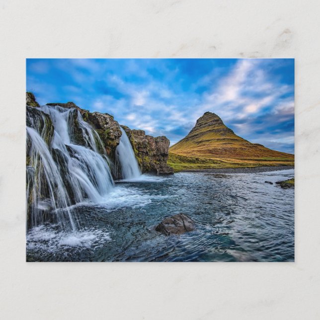 Kirkjufell Mountain, Island, Postcard Postkarte (Vorderseite)