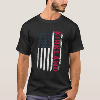 Kirkland USA Flag Lover Patriotic American Kirklan T-Shirt