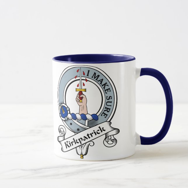 Kirkpatrick Clan-Abzeichen Tasse (Rechts)