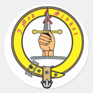 Kirkpatrick Kilpatrick Clan Abzeichen Runder Aufkleber