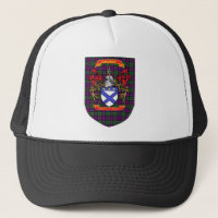 Kirkpatrick Kilpatrick Wappen auf Colquhoun Tartan