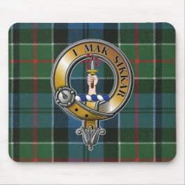 Kirkpatrick Tartan & Abzeichen Mousepad