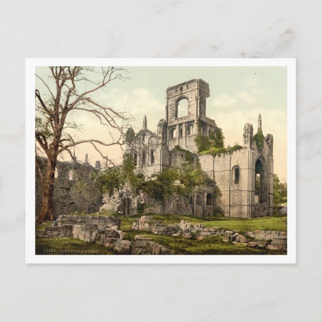 Kirkstall Abbey, Leeds, Yorkshire, England Postkarte (Vorderseite)