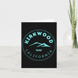 Kirkwood California Mountain Town - erhöhte Ca Sk Karte