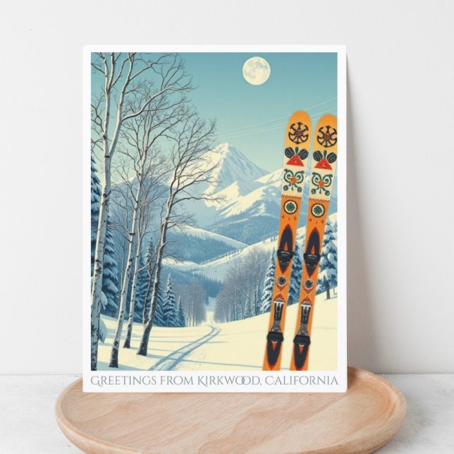 Kirkwood California Skiurlaub Postcard Postkarte (Von Creator hochgeladen)