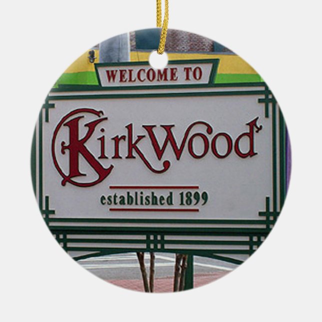 Kirkwood, Kirkwood Atlanta, Kirkwood Keramik Ornament (Vorne)