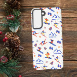 Kirkwood Mountain California Skisnowboard Muster Samsung Galaxy Hülle<br><div class="desc">Ein lustiges Winterskilaufen nahtloses Muster für das Skigebiet Kirkwood Mountain in Kalifornien,  USA. North America. Perfekte Geschenkidee für Wintersportler: Ski,  Snowboard,  Freestyle,  Skisprung,  Langlaufen.</div>