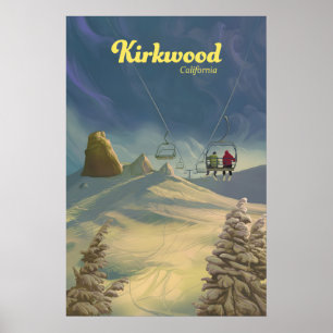 Kirkwood Ski Resort Reiseplakat Poster