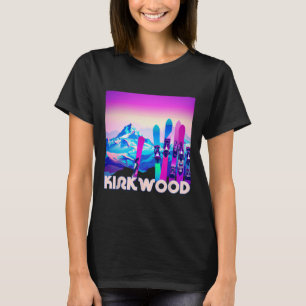 Kirkwood Ski - Retro-Ski- und Snowboardfahren im S T-Shirt