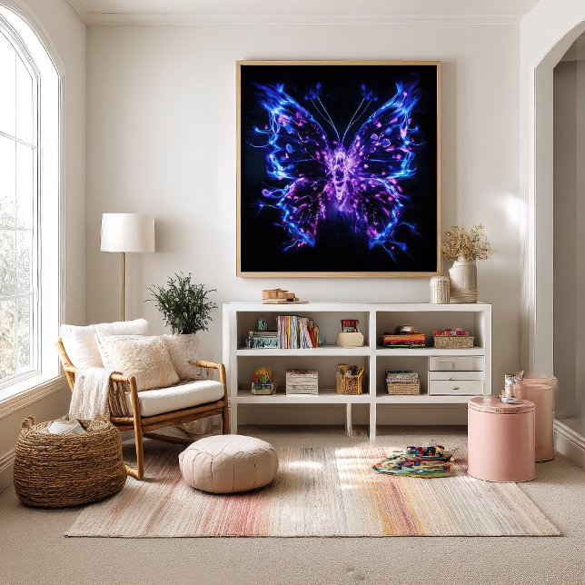 Kirlian Butterfly: Leuchtende Aura Poster (Von Creator hochgeladen)