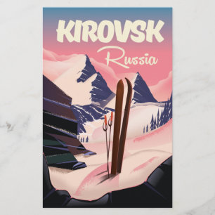 Kirovsk Russland Skireiseplakat Briefpapier