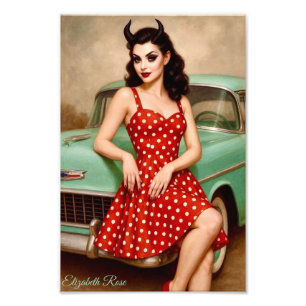 Kirsch-Bombshell Fotodruck
