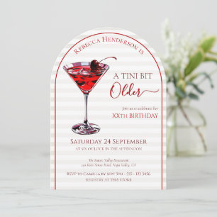 Kirsch-Cocktail Ein bisschen älter, Geburtstag jed Einladung