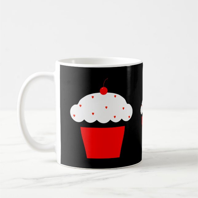 Kirsch-Cupcake Kaffeetasse (Links)