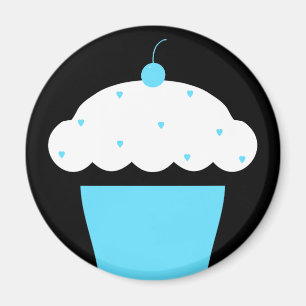 Kirsch-Cupcake Magnet