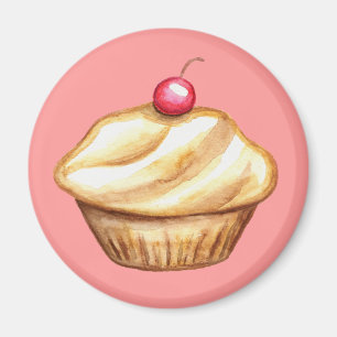 Kirsch-Cupcake-Magnet Magnet