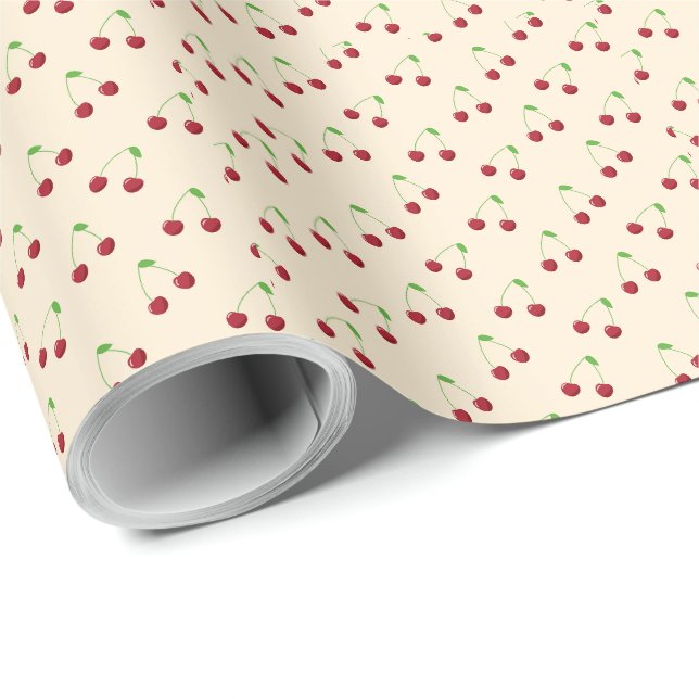 Kirsch-Design-Geschenkverpackungspapier Geschenkpapier (Rolleneckpunkt)