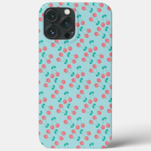 Kirsch Handbemalt Wasserfarbe Rosa Türkis        Case-Mate iPhone Hülle