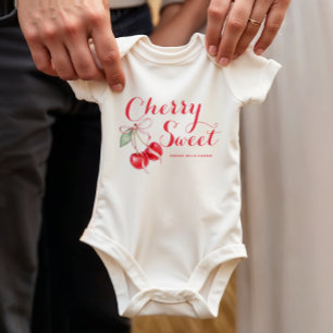 Kirsch Süß Personalisiert Baby Strampler