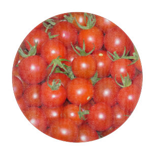 Kirsch-Tomaten-Ernte Glas-Schneidbrett Schneidebrett