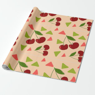 Kirsch-Verpackungspapier Geschenkpapier