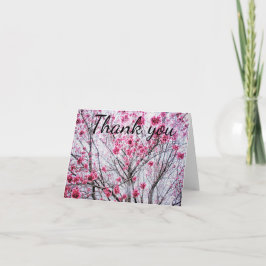 Kirschbaumzweige und Blüten, Danke