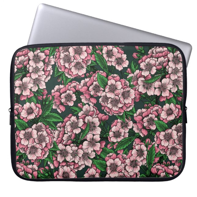 Kirschblüte 2 laptopschutzhülle (Vorderseite)