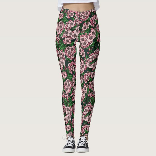 Kirschblüte 2 leggings (Vorderseite)