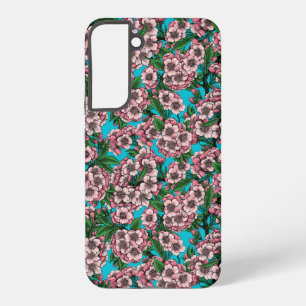 Kirschblüte auf blau samsung galaxy hülle