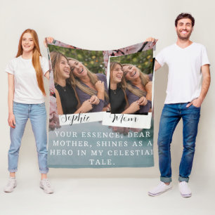 Kirschblüte Blume geben Mama personalisierten Fleecedecke