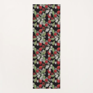 Kirschblüte Blume Natur schwarz Yogamatte