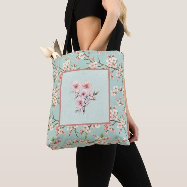Kirschblüte Blumenmuster Tasche (Von Nahem)