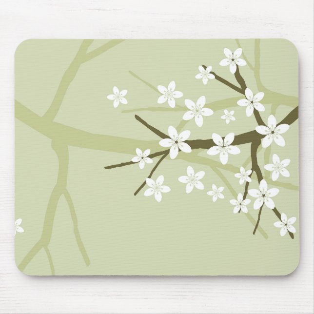 Kirschblüte-Blüte Mousepad (Vorne)
