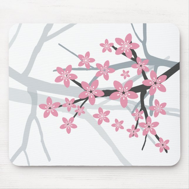 Kirschblüte-Blüte Mousepad (Vorne)