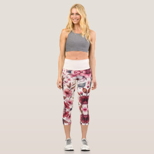 Kirschblüte Capri Leggings
