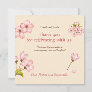 Kirschblüte Dankeskarte