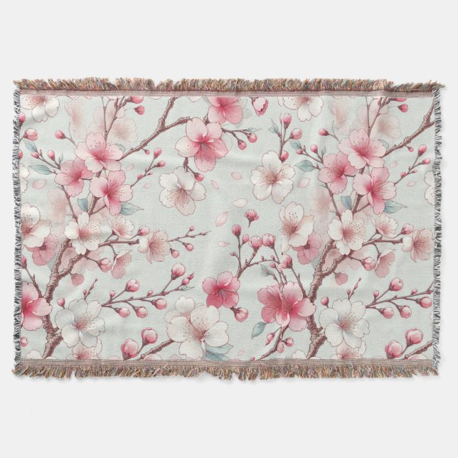 Kirschblüte Decke (Vorderseite)
