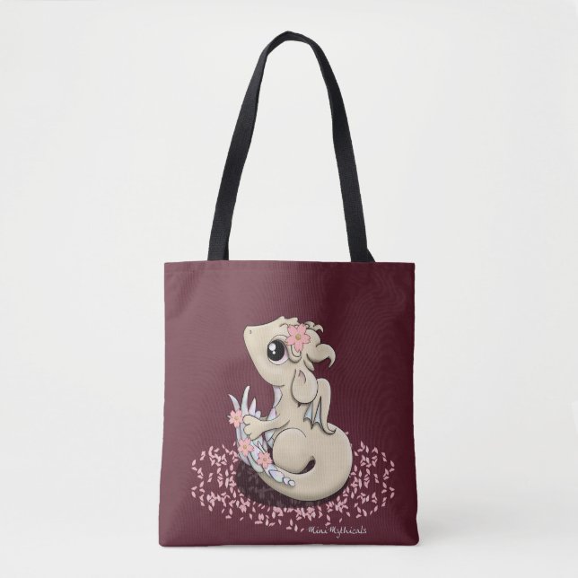 Kirschblüte-Drache-Taschen-Tasche Tasche (Vorderseite)