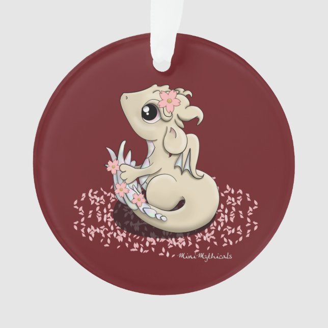 Kirschblüte-Drache-Verzierung Ornament (Vorderseite)
