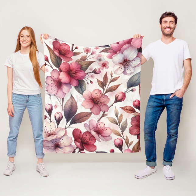 Kirschblüte Fleecedecke (Beispiel)