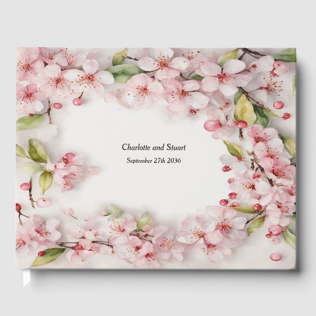 Kirschblüte Gästebuch (Vorderseite)