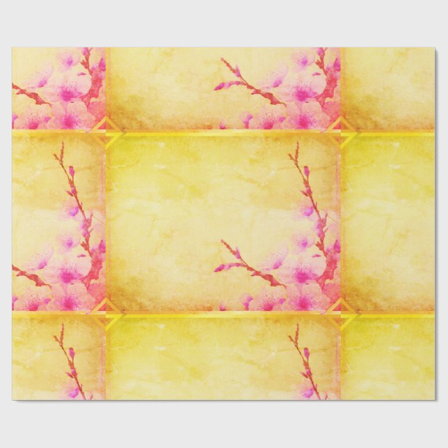 Kirschblüte Geschenkpapier (Flach)