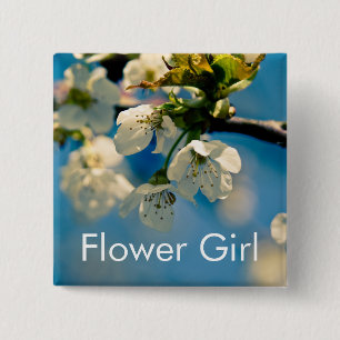 Kirschblüte • Hochzeits-Knopf Button