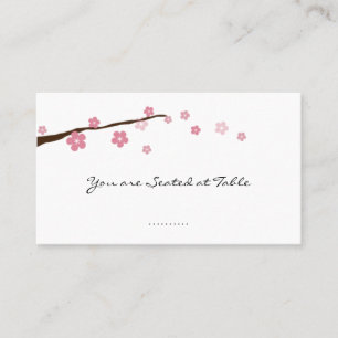 Kirschblüte; Hochzeitstisch Platzkarte