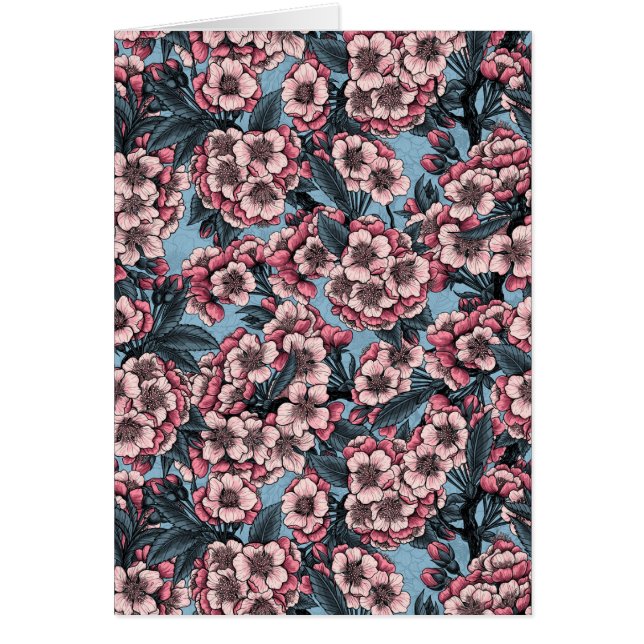 Kirschblüte in Rosa und Blau (Vorne)