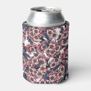 Kirschblüte in Rosa und Blau Dosenkühler