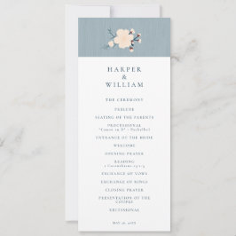 Kirschblüte japandi Hochzeitsprogramm Einladung