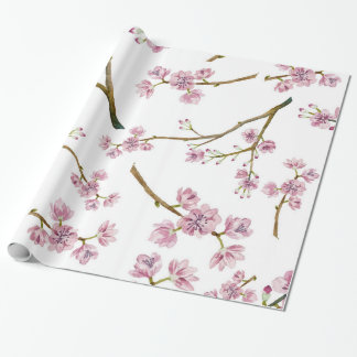 Kirschblüte-Kirschblüten-Druck Geschenkpapier