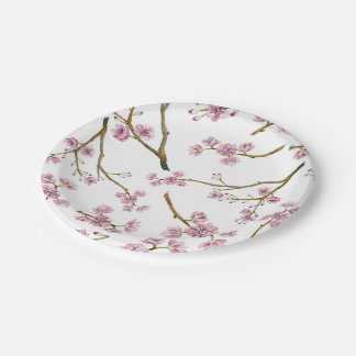 Kirschblüte-Kirschblüten-Druck Pappteller